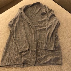 Grey sweater with buttons